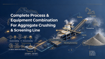 Complete Process & Equipment Combination For Aggregate Crushing & Screening Line
